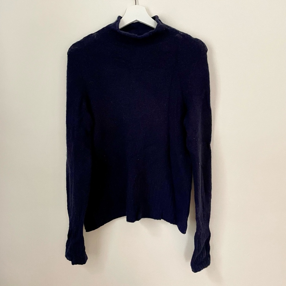 Madewell Mock Turtleneck Merino Wool Alpaca Blend Sweater